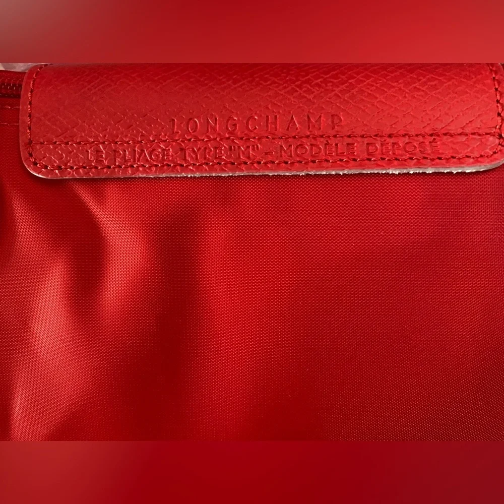 Longchamp Le Pliage Club Top Handle Bag (Vermillion) - Picture 7 of 9